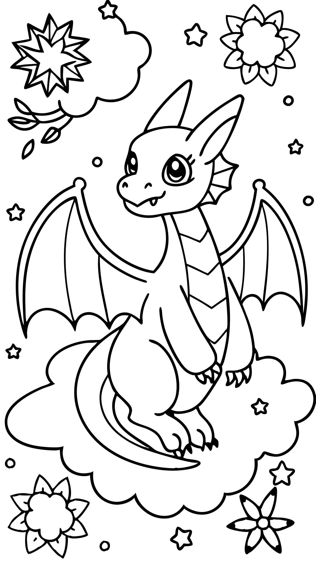 dragon pokemon coloring pages